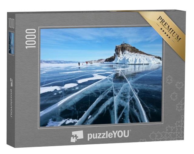 Puzzel 1000 stukjes „Bevroren Baikalmeer bij Kaap Horin-Irgi, Rusland“