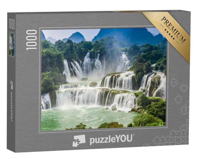 Puzzel 1000 stukjes „Detian watervallen in Vietnam en China“