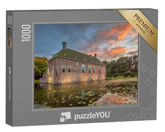 Puzzel 1000 stukjes „Kasteel Verhildersum, Leens“