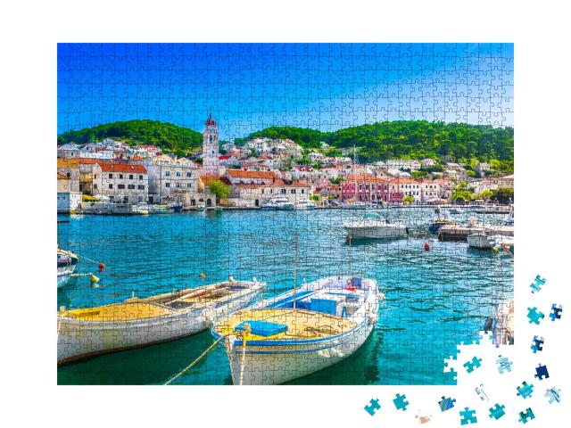 Puzzle 1000 Teile „Pucisca auf der Insel Brac, Kroatien, Europa“