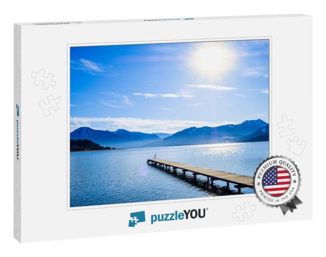 Tegernsee Lake in Bavaria - Winter... Jigsaw Puzzle