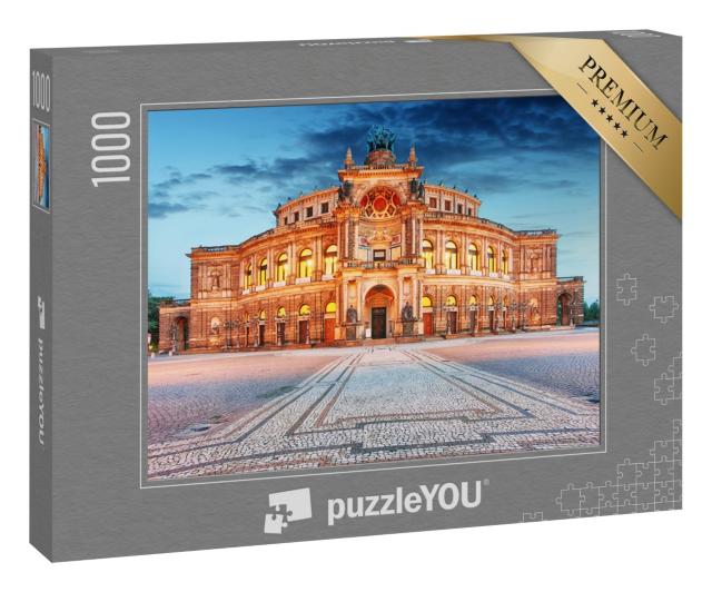Puzzle 1000 Teile „Berühmte Semperoper in Dresden, Deutschland“