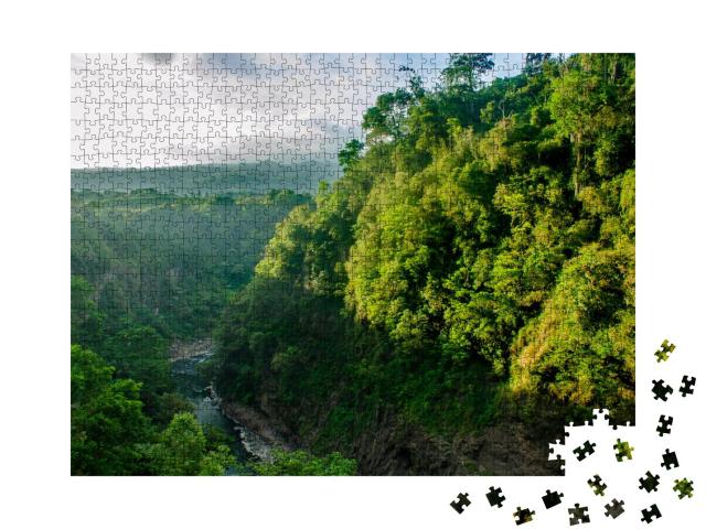 Puzzle 1000 Teile „Cachi-Staudamm bei Cartago, Costa Rica“
