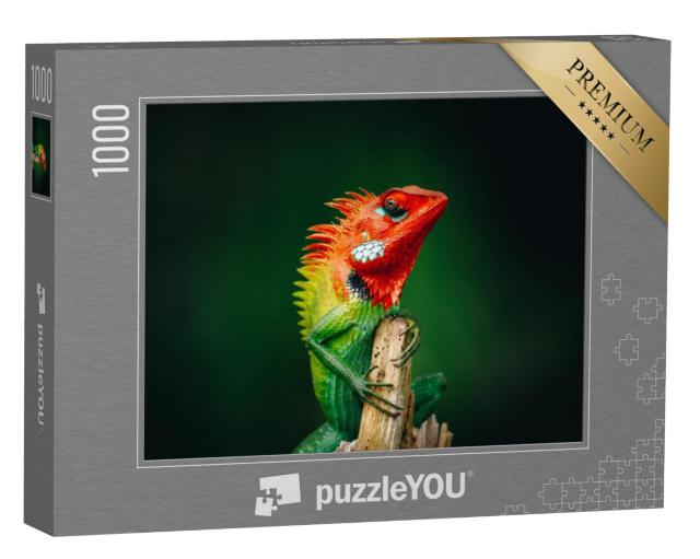 Puzzel 1000 stukjes „Groene hagedis“