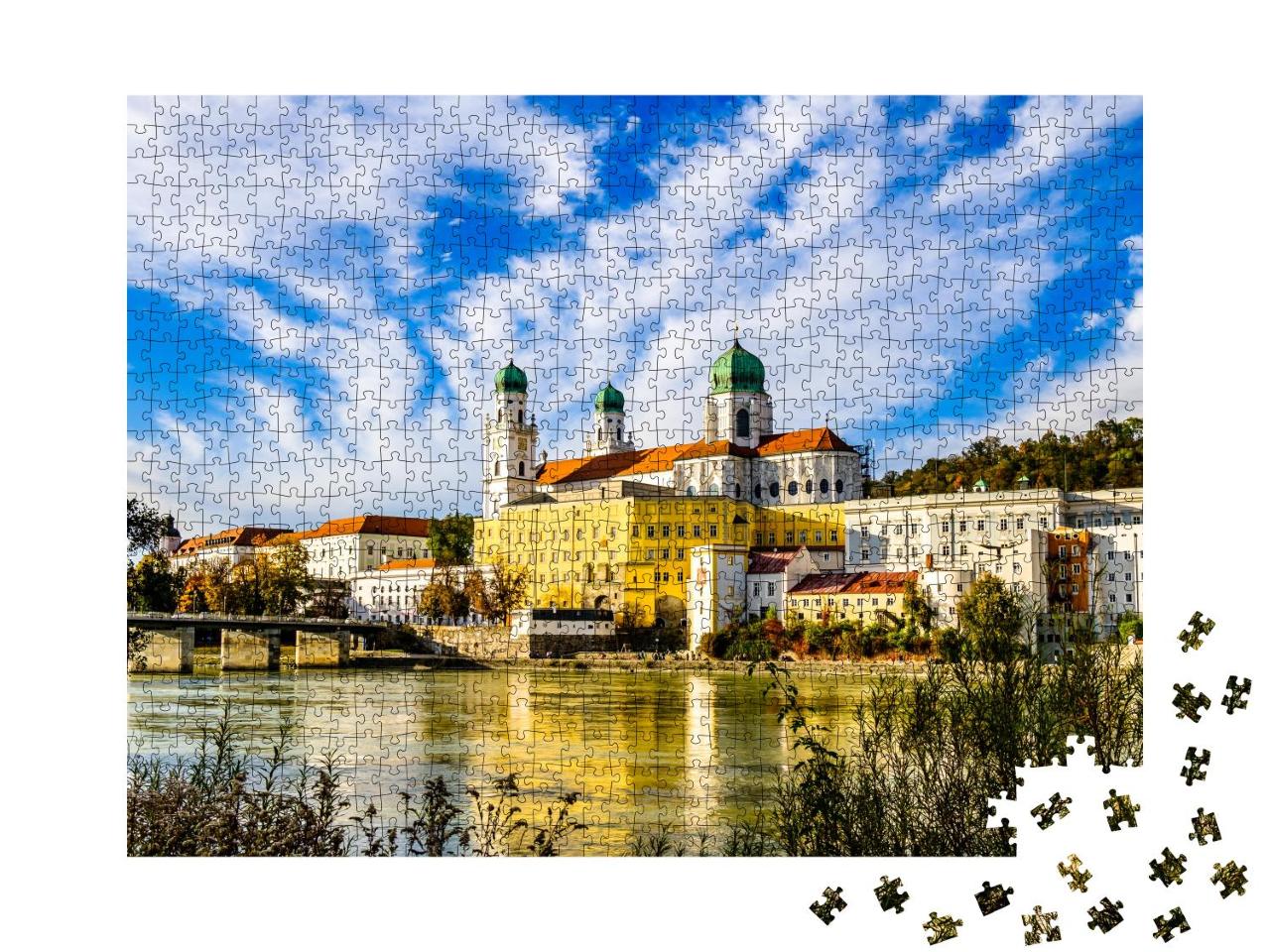 Puzzle 1000 Teile „Altstadt von Passau, Bayern, Deutschland“