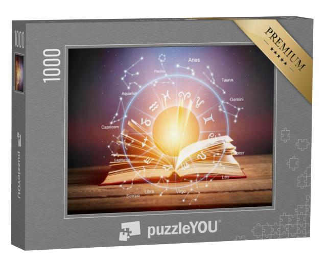 Puzzel 1000 stukjes „Horoscoop, astrologie, dierenriem, mythe, sterren“