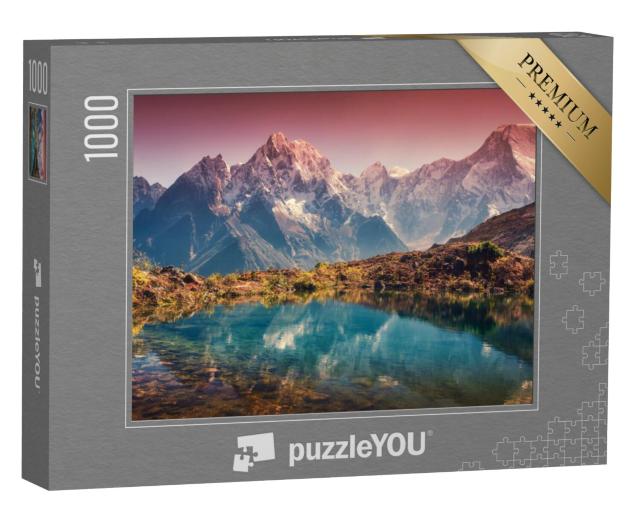 Puzzel 1000 stukjes „Helder bergmeer in de Himalaya, Nepal“