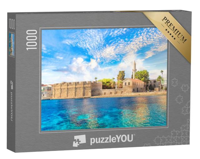 Puzzel 1000 stukjes „Prachtig uitzicht op het kasteel van Larnaca, eiland Cyprus“