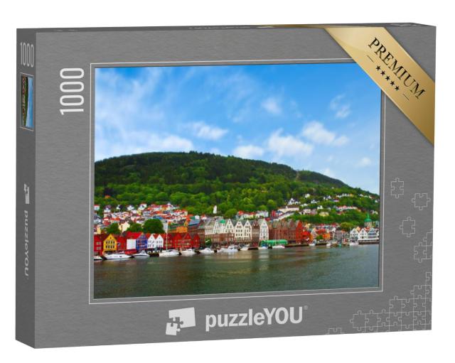 Puzzel 1000 stukjes „Stad Bergen, Noorwegen“