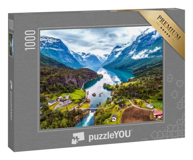 Puzzle 1000 Teile „Die wunderschöne Natur Norwegens“