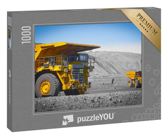 Puzzle 1000 Teile „Lastwagen im Tagebau“