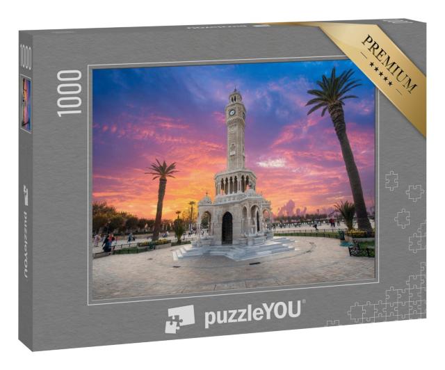 Puzzle 1000 Teile „Konak-Platz mit alten Uhrenturm, Izmir, Türkei“