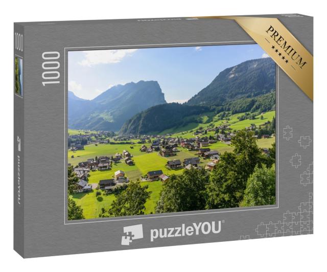 Puzzle 1000 Teile „Panoramablick auf Schoppernau, Vorarlberg, Österreich“