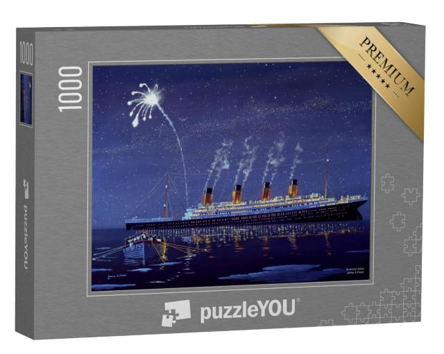 Puzzel 1000 stukjes „De zinkende Titanic“