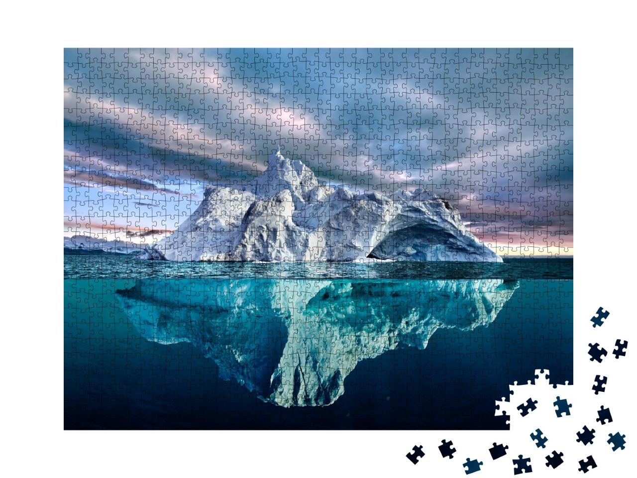 Puzzle 1000 Teile „Eisberg, Grönland“