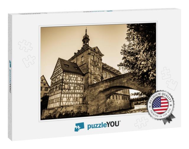 Famous Old Town Hall in Bamberg - Germany... Jigsaw Puzzle