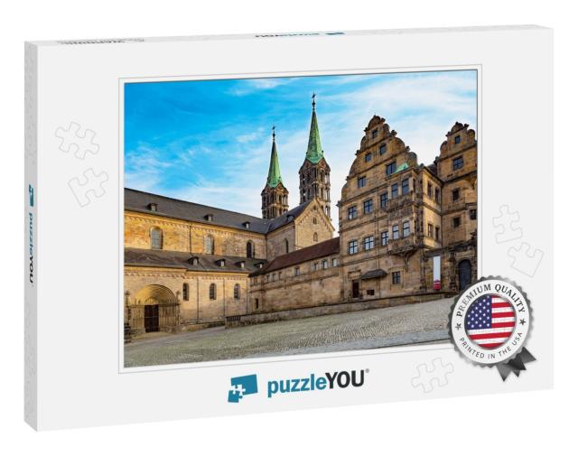 View on Ancient Bamberg Cathedral & Diocesan Museum, Outs... Jigsaw Puzzle