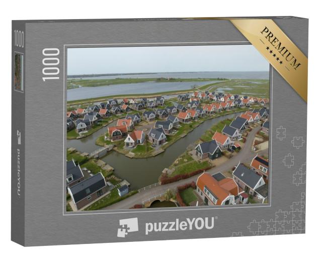 Puzzel 1000 stukjes „Bungalowpark Poort van Amsterdam aan het Markermeer“