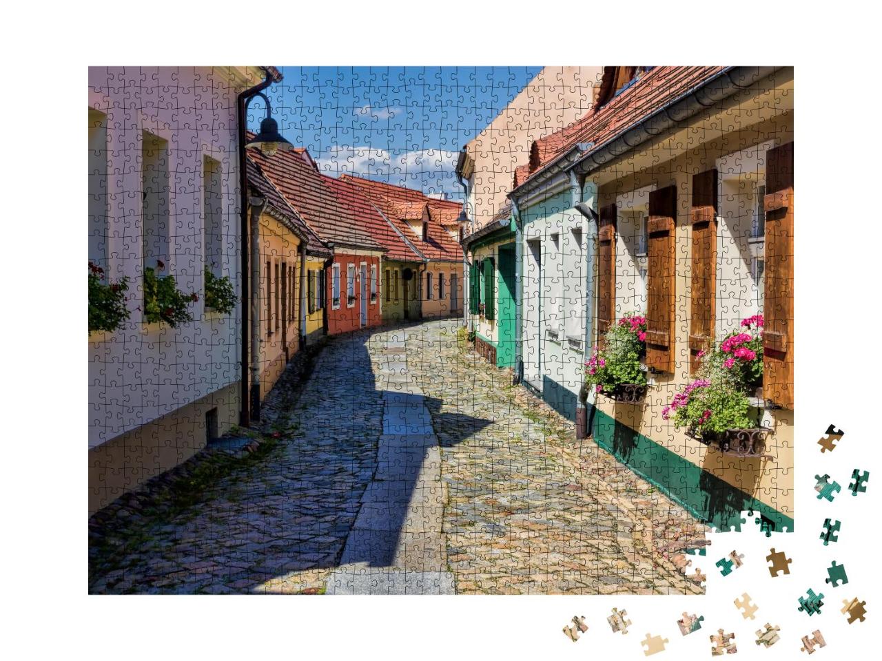 Puzzle 1000 Teile „Hoyerswerda: sehenswerte Altstadt, Deutschland“