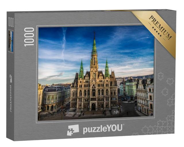 Puzzel 1000 stukjes „Stadhuis van Liberec in Tsjechië“