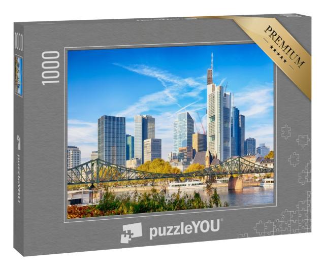 Puzzle „Stadtbild von Frankfurt in Deutschland an einem sonnigen Tag“