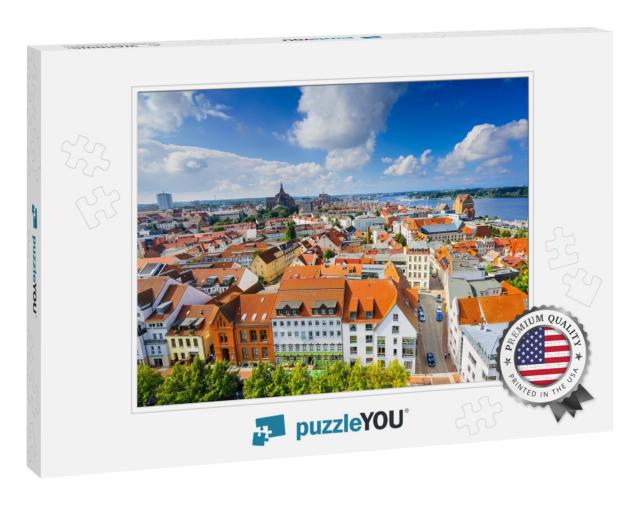 Rostock, Germany Old City Skyline... Jigsaw Puzzle