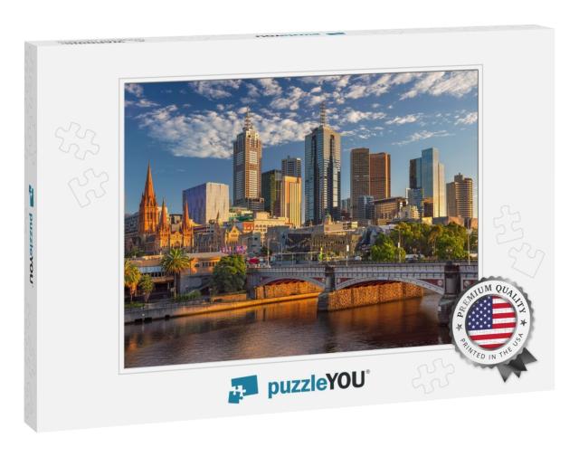 City of Melbourne. Cityscape Image of Melbourne, Australi... Jigsaw Puzzle