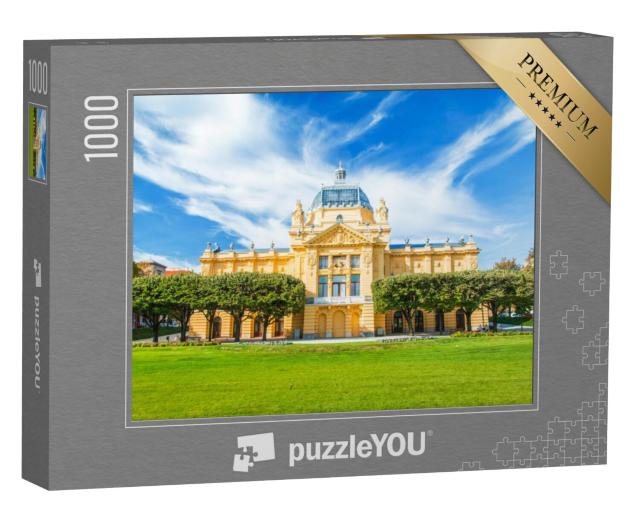 Puzzel 1000 stukjes „Kunstpaviljoen in Zagreb, Kroatië“