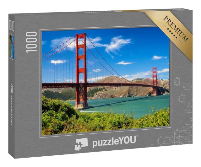 Puzzle 1000 Teile „Die weltberühmte Golden Gate Bridge, San Francisco“
