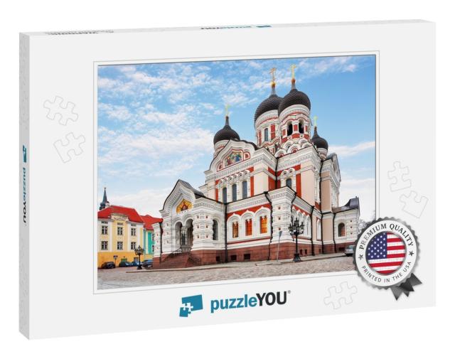 Alexander Nevsky Cathedral in Tallinn Old Town, Estonia... Jigsaw Puzzle