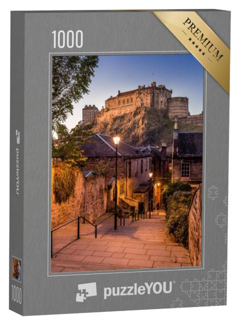 Puzzel 1000 stukjes „Kasteel van Edinburgh vanaf Heriot Place“