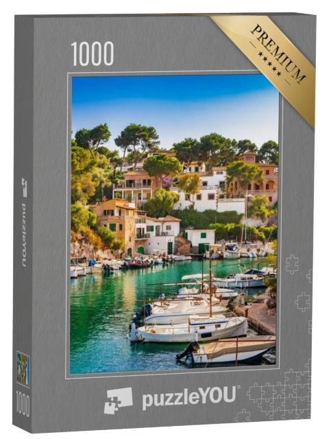 Puzzel 1000 stukjes „Pittoreske baai Cala Figuera op Mallorca“