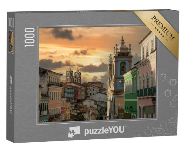 Puzzel 1000 stukjes „Pelourinho, historisch centrum van de stad Salvador, Brazilië“