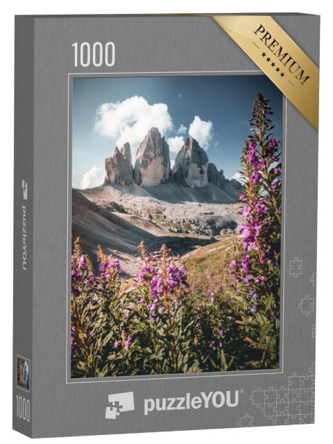 Puzzel 1000 stukjes „Dolomieten Alpen, Drie Toppen, Zuid-Tirol, Italië“