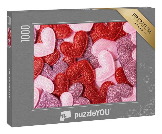 Puzzle 1000 Teile „Herzen zum Valentinstag“