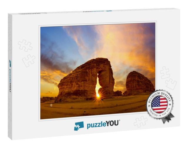Elephant Rock Outcrop Geological Formation At Sunset Near... Jigsaw Puzzle