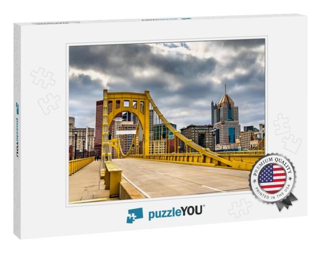Andy Warhol Bridge Across the Allegheny River in Pittsbur... Jigsaw Puzzle