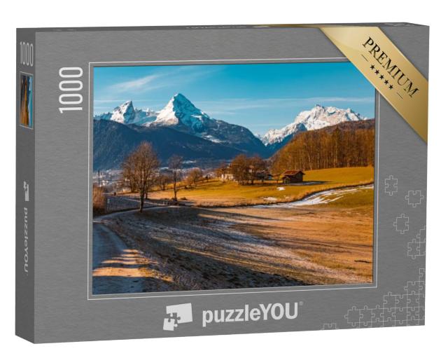 Puzzel 1000 stukjes „Watzmann en Hochkalter Berchtesgaden, Beieren“