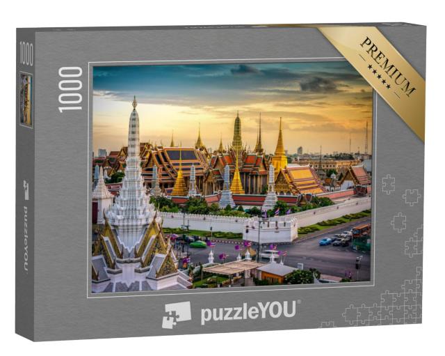 Puzzel 1000 stukjes „Grand Palace bij zonsondergang, Bangkok, Thailand“