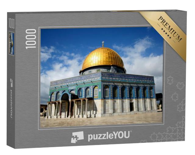 Puzzel 1000 stukjes „Indrukwekkende Rotskoepel Moskee in Jeruzalem“