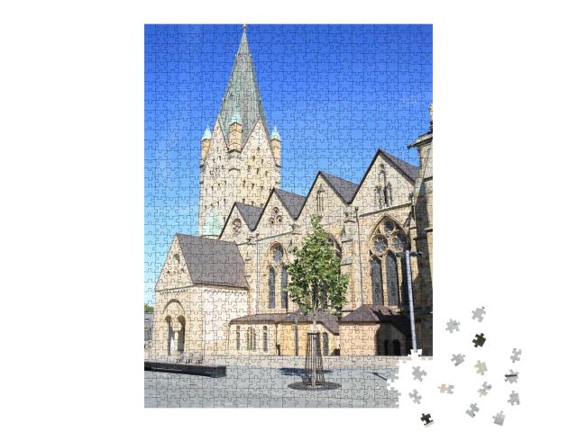Puzzle 1000 Teile „Dom zu Paderborn, Westfalen, Deutschland“
