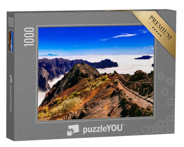 Puzzel 1000 stukjes „Pad naar de hemel. Mirador Roque de los Muchachos - La Palma, Canarische Eilanden“