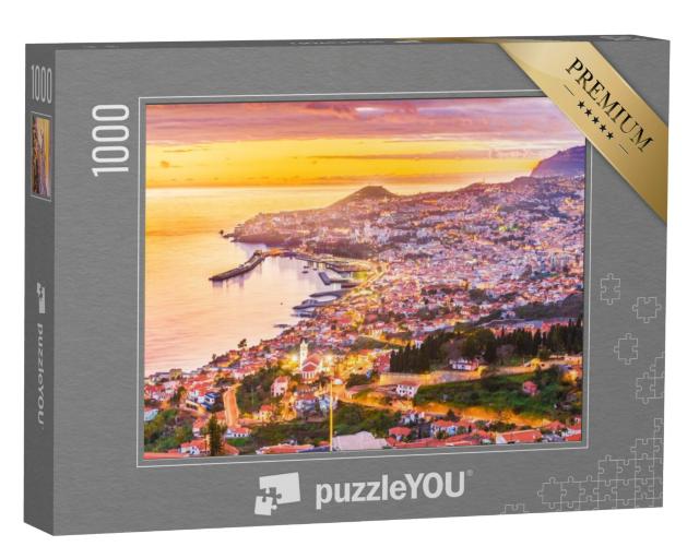 Puzzel 1000 stukjes „Panoramisch uitzicht over Funchal, Madeira, Portugal“