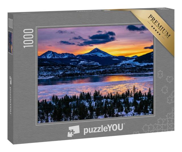 Puzzle 1000 Teile „Sonnenaufgang in Breckenridge, Colorado, USA“