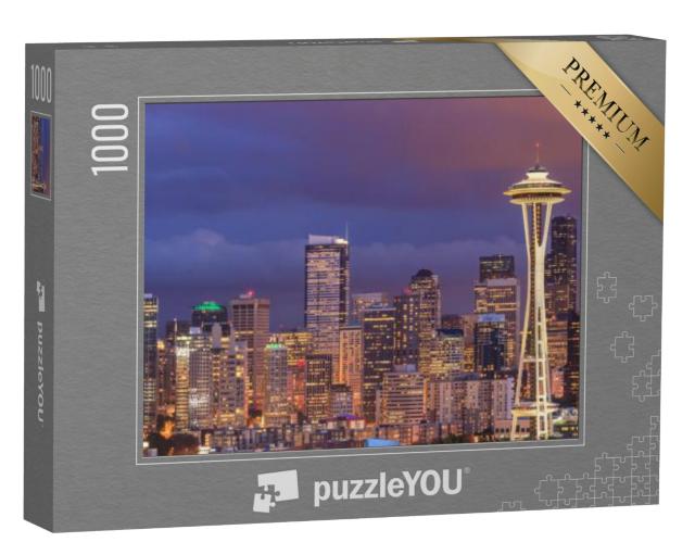 Puzzel 1000 stukjes „Skyline van Seattle, Washington, VS“