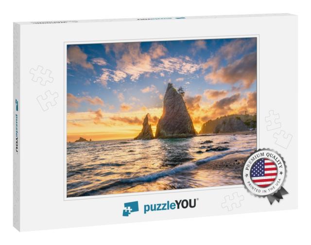 Olympic National Park, Washington, USA At Rialto Beach... Jigsaw Puzzle