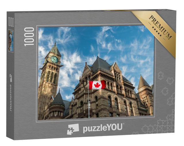 Puzzel 1000 stukjes „Oude stadhuis in Toronto, Canada“