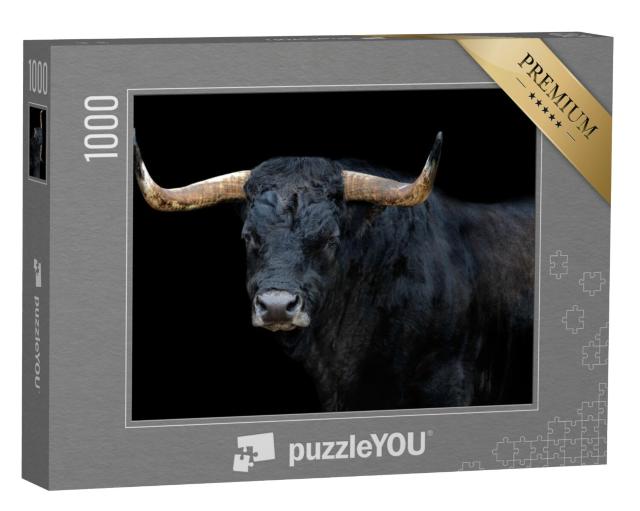 Puzzel 1000 stukjes „Portret van een stier“