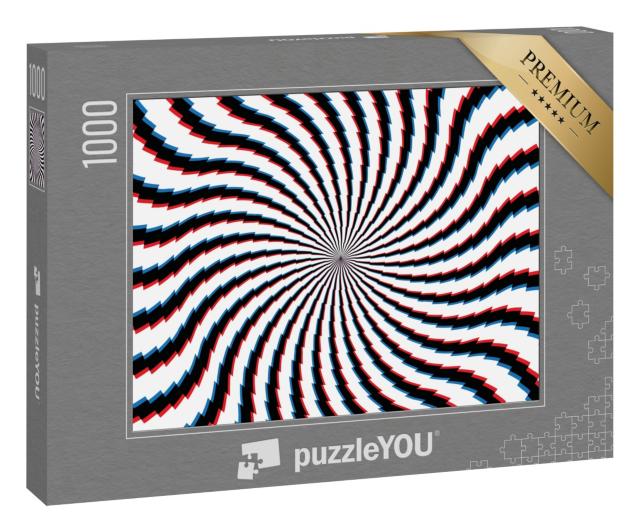 Puzzle 1000 Teile „Abstrakter hypnotischer Hintergrund“