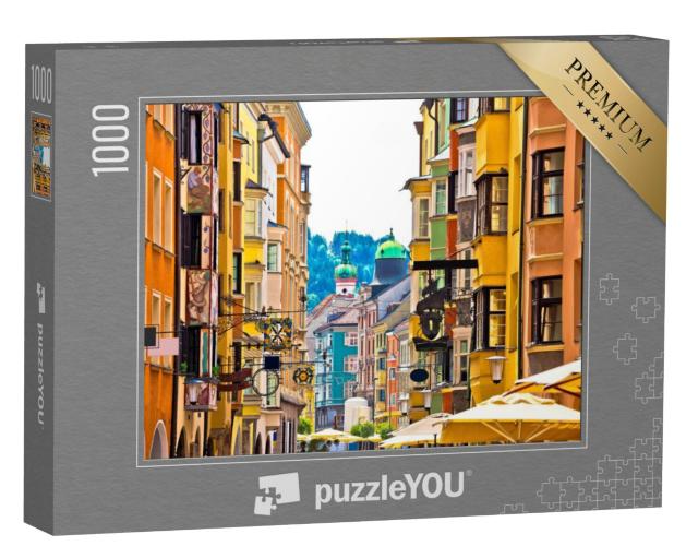 Puzzel 1000 stukjes „Oude binnenstad van Innsbruck in Tirol, Oostenrijk“